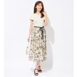 ウエストリボン付花柄フレアースカート | alotta | 詳細画像9 