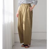 オリーブベージュ | 綿１００％サイドポケットワイドパンツ | Viola e Viola