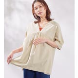 綿１００％Ⅴネックブラウス | Viola e Viola | 詳細画像7 