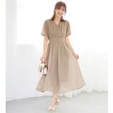 グレージュ | インナー付カシュクールワンピース | alotta