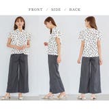 ドット柄フリルデザインブラウス | alotta | 詳細画像3