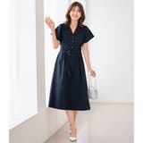 ベルト付オープンカラーフレアーワンピース | alotta | 詳細画像9 