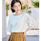 綿１００％袖立体レース切替Ｔシャツ | Viola e Viola | 詳細画像14 