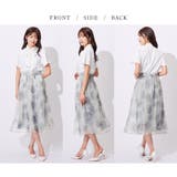 花柄アソートオーガンジーフレアースカート | alotta | 詳細画像2 