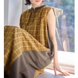 チェック柄フレンチスリーブワンピース | Viola e Viola | 詳細画像5 