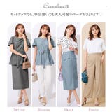 麻調袖タックブラウス | alotta | 詳細画像4