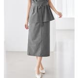 麻調セミタイトスカート | alotta | 詳細画像1 