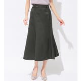 麻調ウエストボタン付マーメイドスカート | alotta | 詳細画像1 