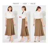 麻調ウエストボタン付マーメイドスカート | alotta | 詳細画像3 