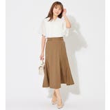 麻調ウエストボタン付マーメイドスカート | alotta | 詳細画像6 