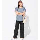 袖フリルひんやりカットソー | alotta | 詳細画像5