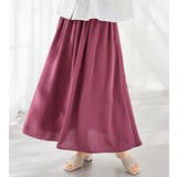 プラム | リネン風ふんわりギャザースカート | Viola e Viola