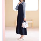 もっちりタッチバイカラー袖金ボタンニット | alotta | 詳細画像17 