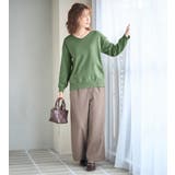 洗えるもちもちゆるシンプルニットⅤネック | Viola e Viola | 詳細画像13