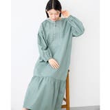 ブルー系 | １枚こなれ刺しゅうカフタンワンピース | Viola e Viola