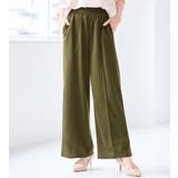 カーキ | 楽ちんきれい美脚ストレートパンツ | Viola e Viola