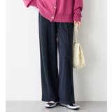 ネイビー | 楽ちんきれい美脚ストレートパンツ | Viola e Viola