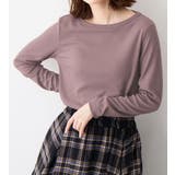 モーブグレー | 温リブ裏起毛プルオーバー（クルーネック | Viola e Viola