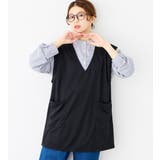 Vネックポケット付きロングベスト | Viola e Viola | 詳細画像17