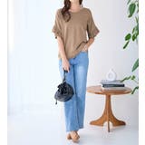 フリル袖なめらかニットプルオーバー | alotta | 詳細画像15 