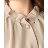 袖2WAYビジュー釦衿タックブラウス | alotta | 詳細画像10