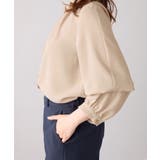 袖2WAYビジュー釦衿タックブラウス | alotta | 詳細画像12