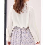 袖2WAYビジュー釦衿タックブラウス | alotta | 詳細画像21