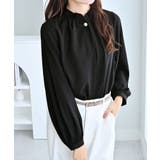 袖2WAYビジュー釦衿タックブラウス | alotta | 詳細画像5