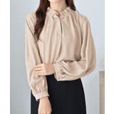 袖2WAYビジュー釦衿タックブラウス | alotta | 詳細画像8