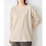 グレージュ | 細見えラインリップル切替トップス | Viola e Viola