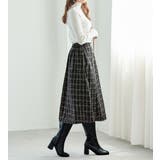 高見えツイードチェックフレアースカート | alotta | 詳細画像11 