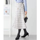 高見えツイードチェックフレアースカート | alotta | 詳細画像16 