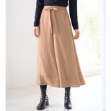 オレンジベージュ | あったか裏地付ふんわりワイドパンツ | alotta