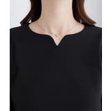 【裏起毛】キャンディースリーブハートネックブラウス | alotta | 詳細画像7 