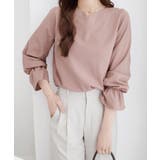 【裏起毛】キャンディースリーブハートネックブラウス | alotta | 詳細画像13 