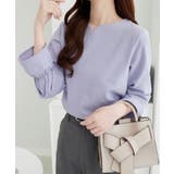 【裏起毛】キャンディースリーブハートネックブラウス | alotta | 詳細画像31 