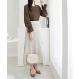 【裏起毛】キャンディースリーブハートネックブラウス | alotta | 詳細画像37 