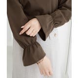 【裏起毛】キャンディースリーブハートネックブラウス | alotta | 詳細画像39 