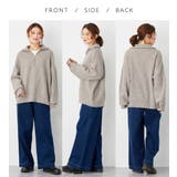 洗えるもちもちハーフジップニット | Viola e Viola | 詳細画像3