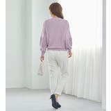 カシミヤタッチふんわり袖レースニット | alotta | 詳細画像12 