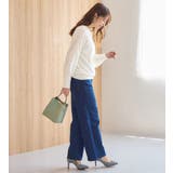 カシミヤタッチふんわり袖レースニット | alotta | 詳細画像18 