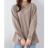 フワぽかエンボス裏起毛チュニック | alotta | 詳細画像2