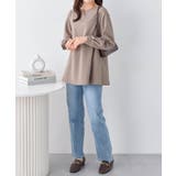 フワぽかエンボス裏起毛チュニック | alotta | 詳細画像3