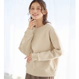 カフェオレ | ブークレ裏起毛袖ボタンゆるプルオーバー | Viola e Viola