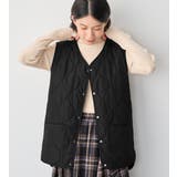 ブラック | 軽い!中わたキルティングエアーベスト | Viola e Viola