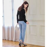 袖口フェザー切替ニットプルオーバー    | alotta | 詳細画像10 