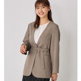 袖ファスナー付ノーカラージャケット    | alotta | 詳細画像12 