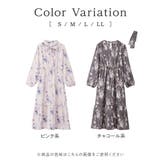 ニュアンス柄ボウタイ付ワンピース     | alotta | 詳細画像5 