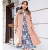 美人シルエットファー付ノーカラーコート | alotta | 詳細画像15 