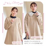 美人シルエットファー付ノーカラーコート | alotta | 詳細画像5 